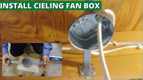 how to install ceiling mount to electrical box fan|ceiling fan rated outlet box.